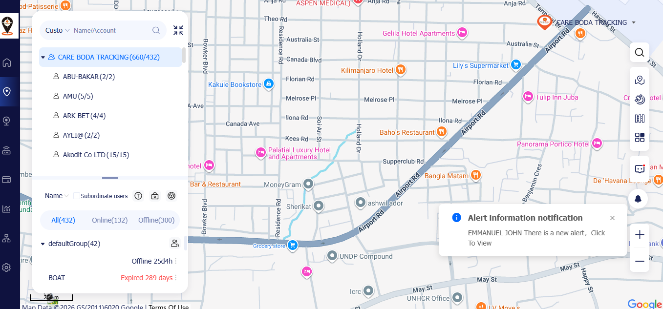 GPS tracking